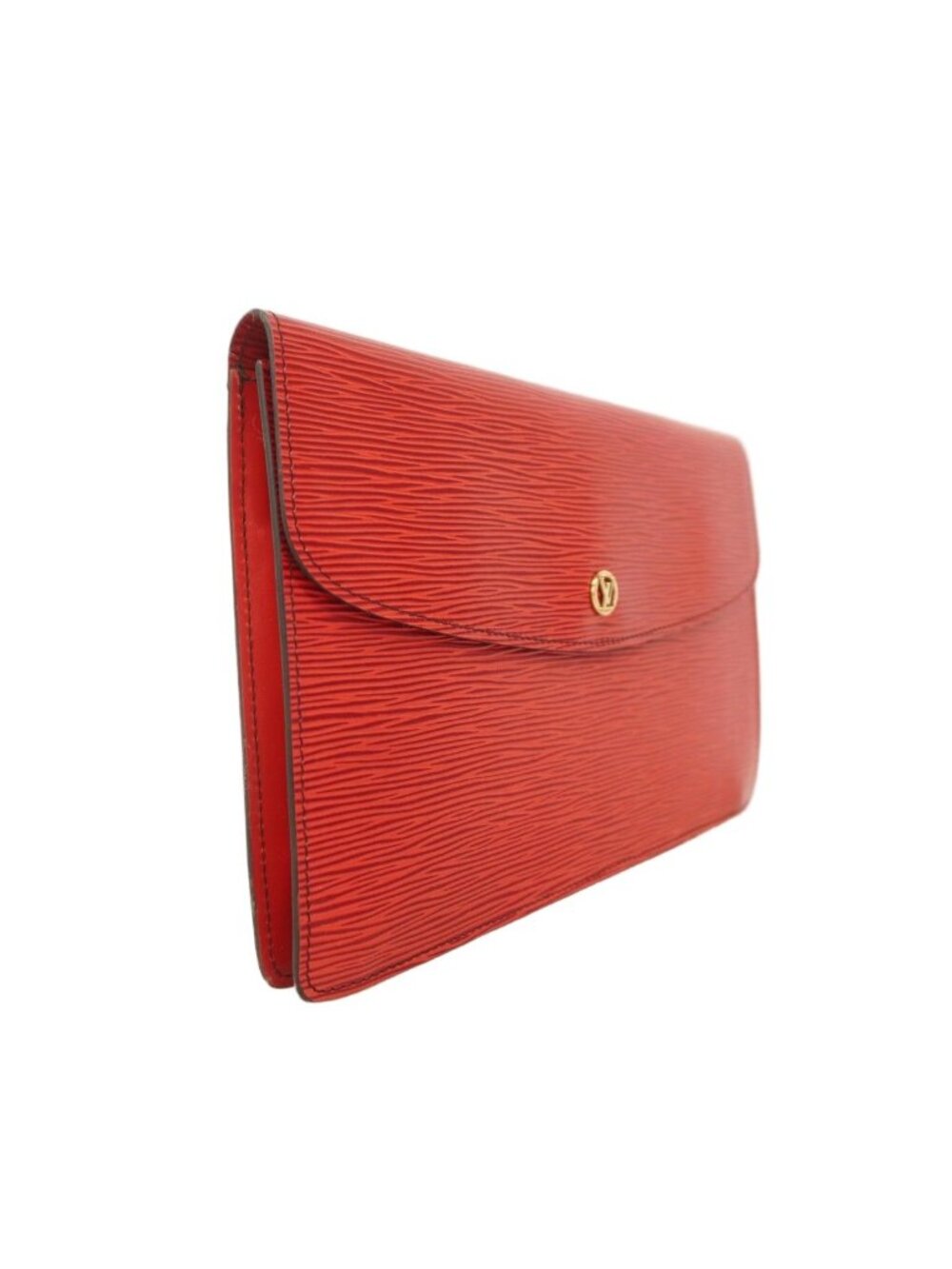 ★SOLD★ Louis Vuitton Clutch Epi Montaigne 27 Castilian Red - Picture 2 of 9